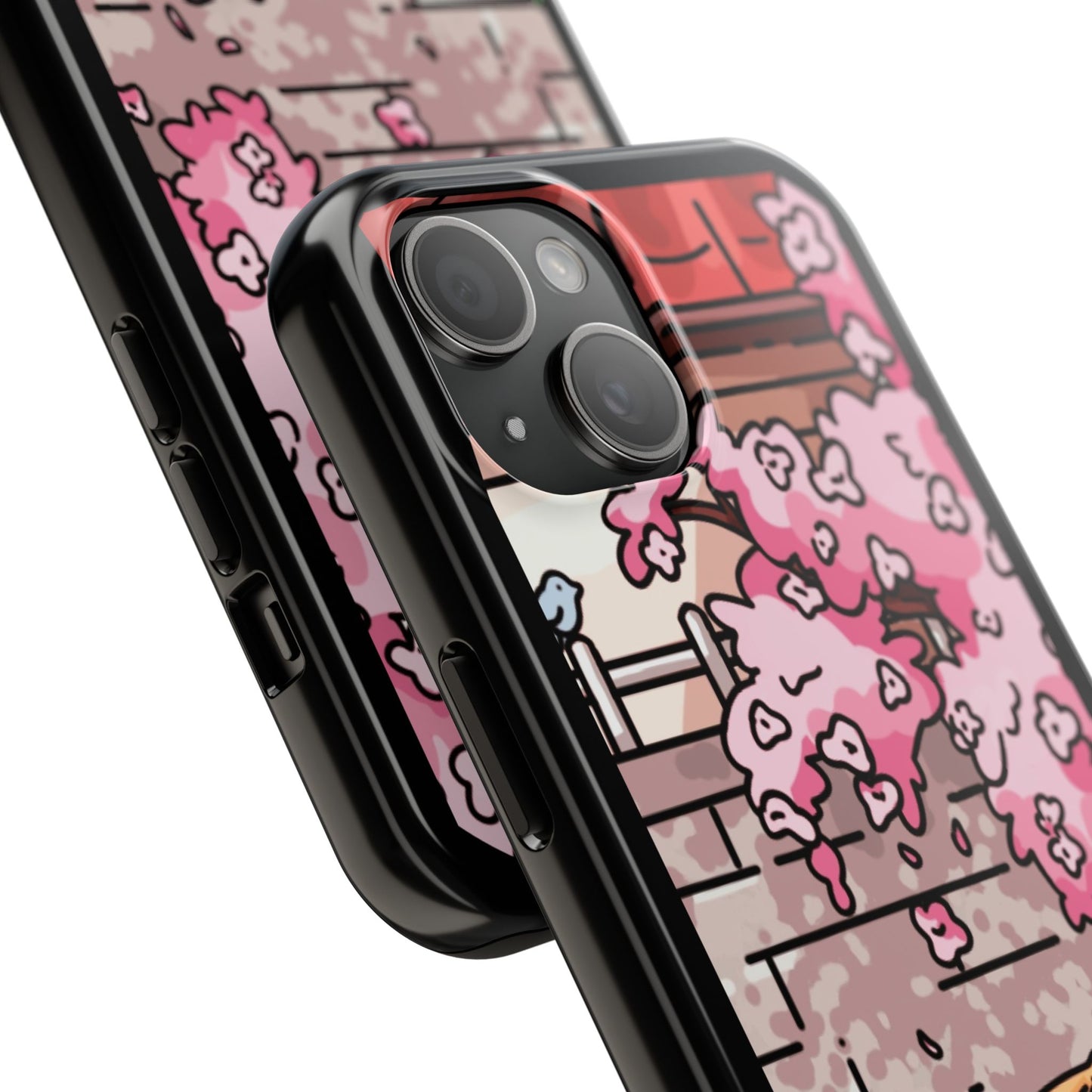 Shiba Inu Cherry Blossom Phone Case — Japanese House Art