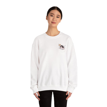 Pocket Levi Crewneck Sweatshirt-Hand Drawn Attack on Titan Fan Art Design