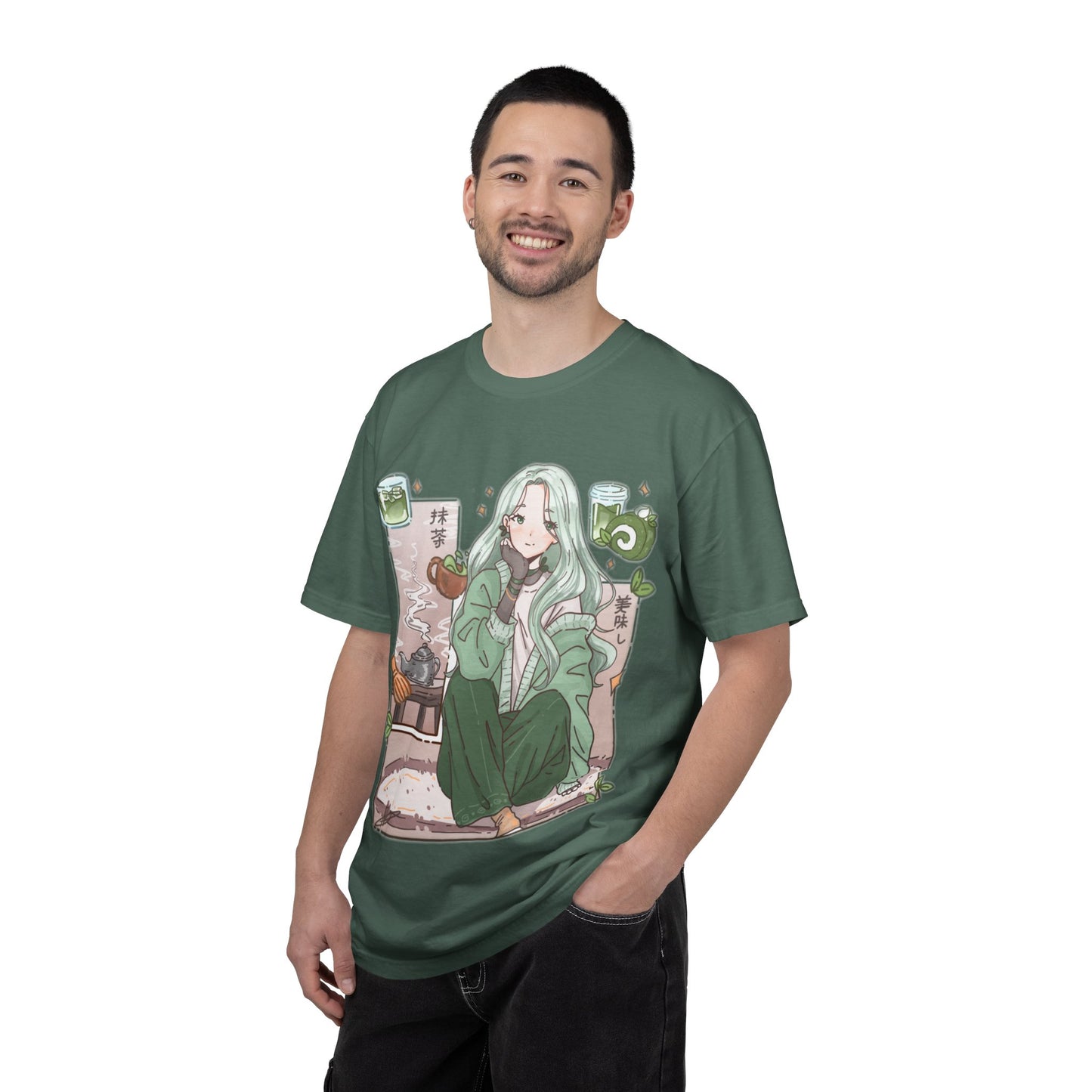 Green Tea-shirt | Anime Girl T-Shirt