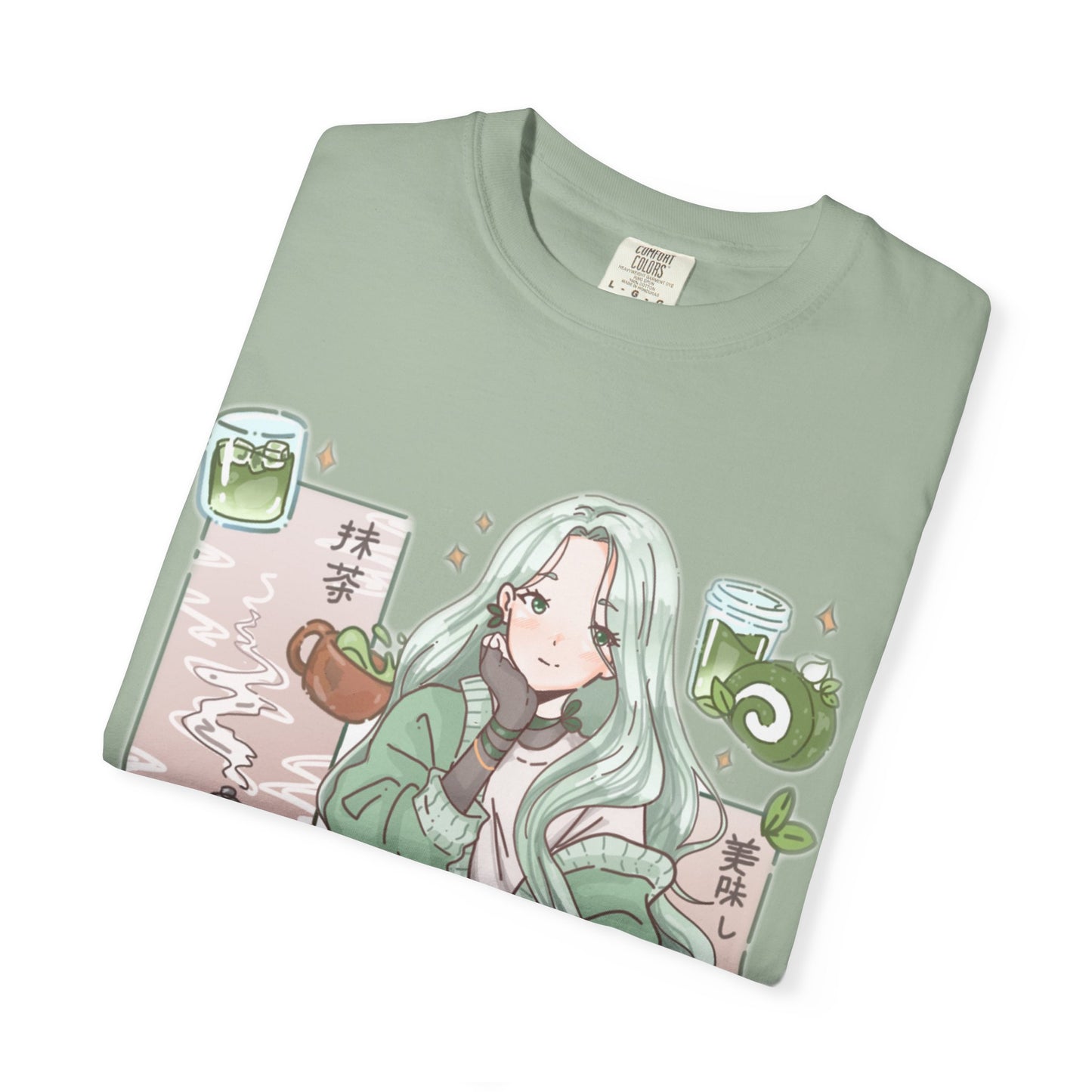 Green Tea-shirt | Anime Girl T-Shirt