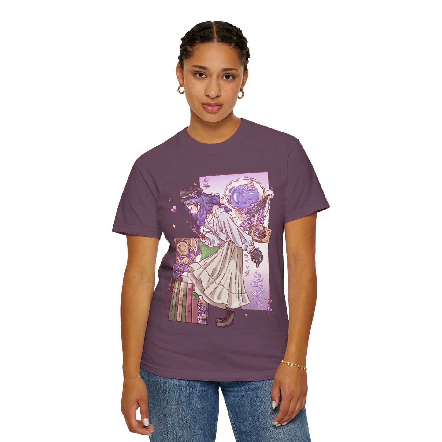 Lavender Tea-Shirt | Anime Girl T-Shirt