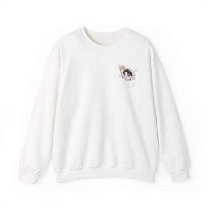 Pocket Levi Crewneck Sweatshirt-Hand Drawn Attack on Titan Fan Art Design