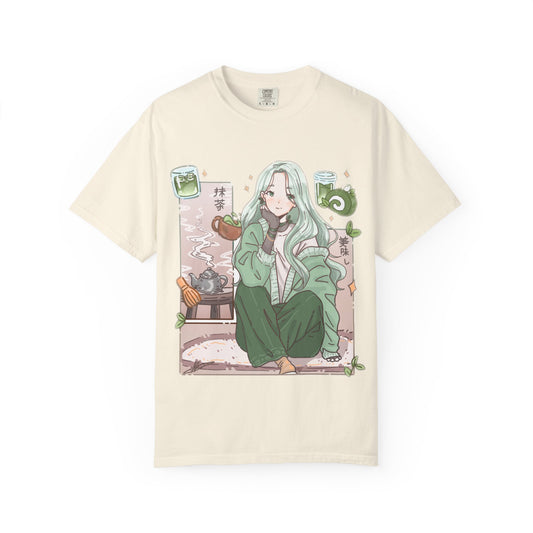 Green Tea-shirt | Anime Girl T-Shirt