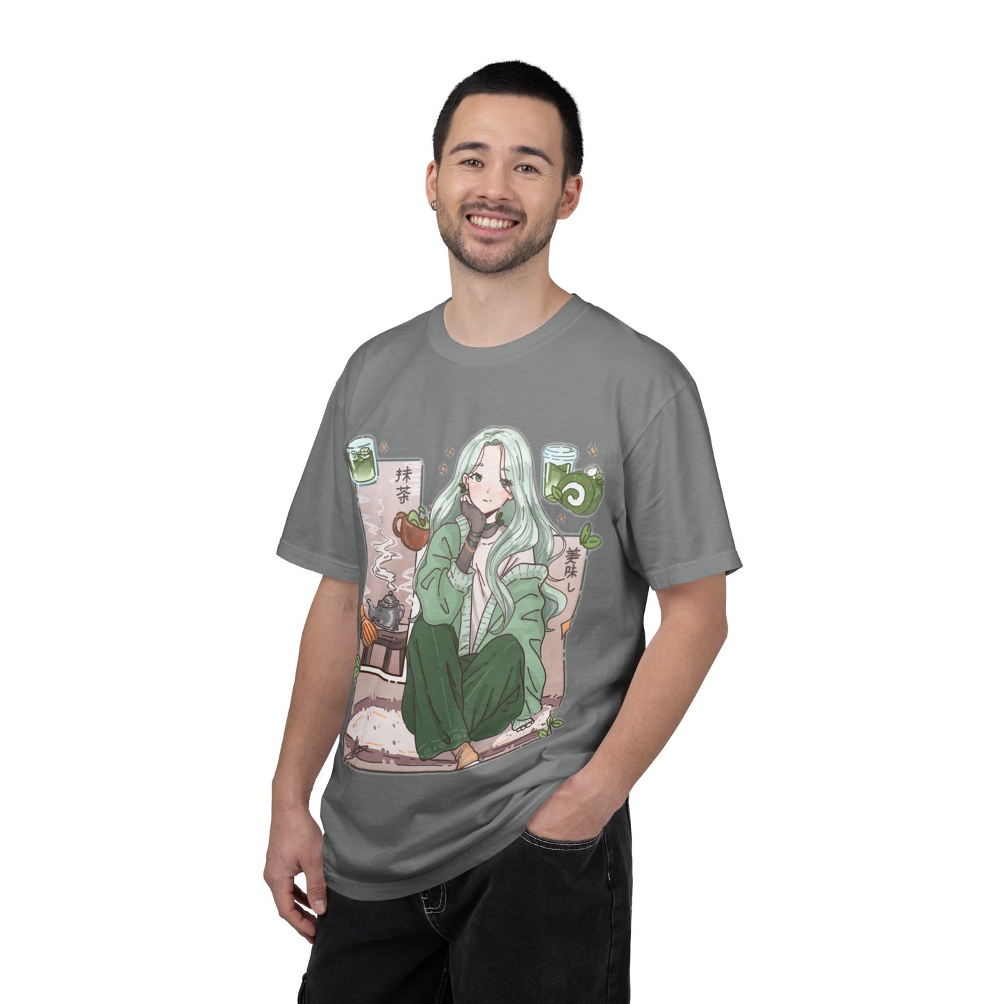 Green Tea-shirt | Anime Girl T-Shirt