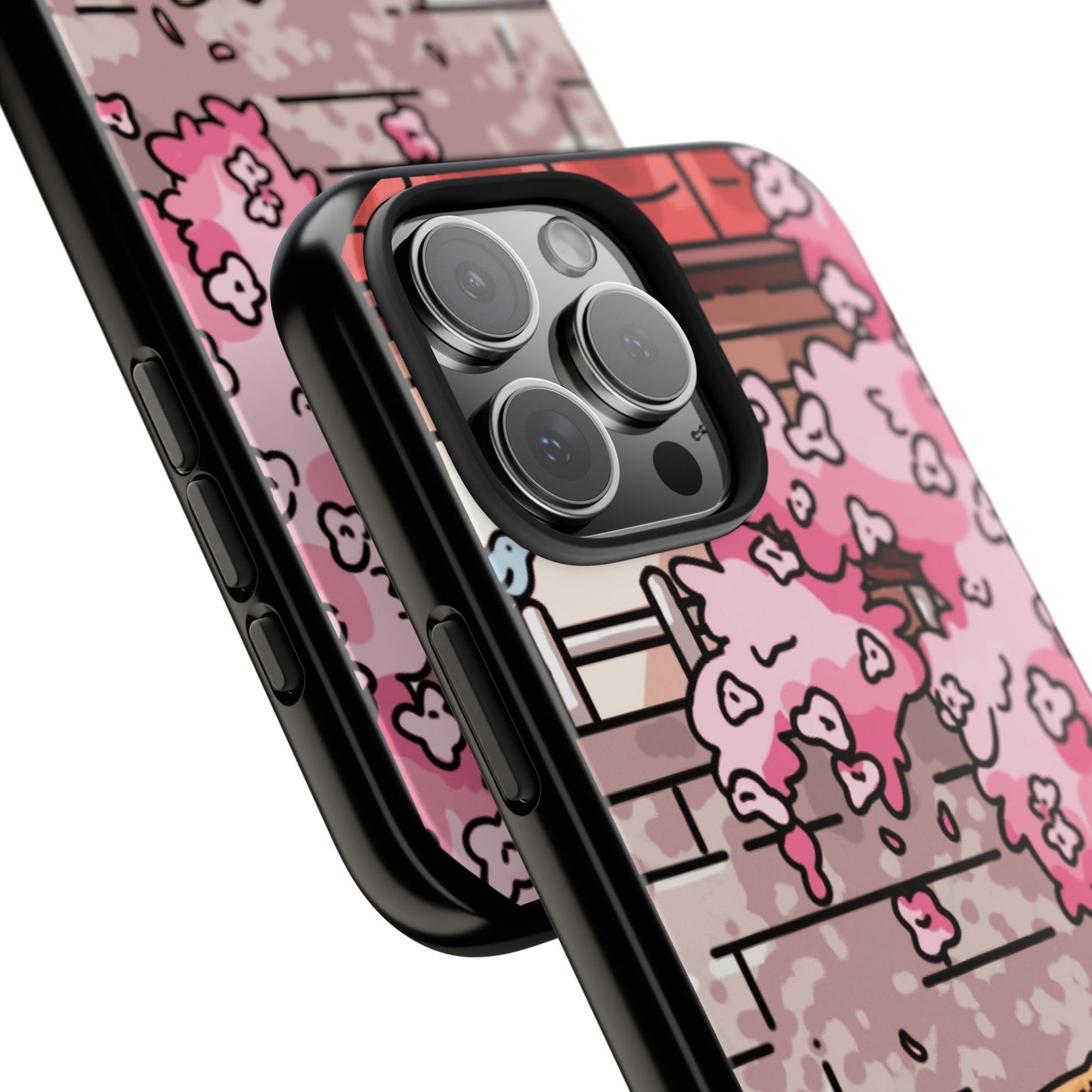 Shiba Inu Cherry Blossom Phone Case — Japanese House Art